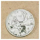 Silver 1938 Canadian 25 Cent Coin