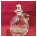 Glass Vinegar Cruet & Stopper (Vintage)