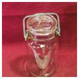 Small Glass Mason Jar (Vintage) (5" x 2 1/2")