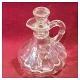 Glass Vinegar Cruet & Stopper (Vintage)
