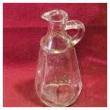 Glass Vinegar Cruet (Vintage) (6 1/4" Tall)