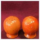 Pair Of Small Pumpkin Salt & Pepper Shakers