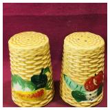 Painted Ceramic Salt & Pepper Shakers (Vintage)