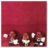 Lot Of 3 Small 1987 California Raisins Toys