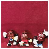 Lot Of 3 Small California Raisins Toys (Vintage)