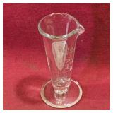 Glass Measuring Beaker (Vintage) (3 1/2" Tall)