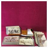 Stereoviewer & Assorted Viewer Cards (Antique)