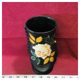 Lugarno England Painted Pottery Vase (Vintage)
