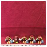 Lot Of 5 Small California Raisins Toys (Vintage)