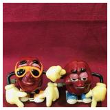 Lot Of 2 California Raisins Wind-Up Toys (Vintage)