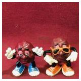 Lot Of 2 Small California Raisins Toys (Vintage)