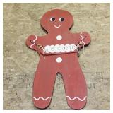 Painted Gingerbread Man Door Decoration (Vintage)