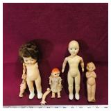 Lot Of Dolls / Parts (Vintage)