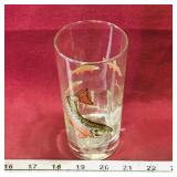 1986 Irving Salmon Drinking Glass (5 1/2" Tall)