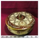Tin Biscuit Container (Vintage) (Made In England)