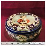 Tin Biscuit Container (Vintage)