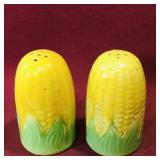 Pair Of Ceramic Corncob Salt & Pepper Shakers