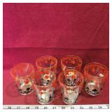 Set Of 6 Barbours Mustard Glasses (Vintage)
