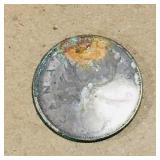 Silver 1966 Canadian 25 Cent Coin