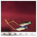 Pair Of Small Woodcarved & Painted Fish Decoys