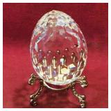 Swarovski Crystal Egg & Stand (3 1/4" x 2")