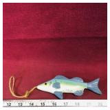 Woodcarved & Painted Fish Decoy (Vintage)