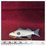 Woodcarved & Painted Fish Decoy (Vintage)