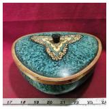 Footed Tin Container (Vintage)