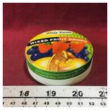 Tasty Treats Mixed Fruit Drops Container (Vintage)