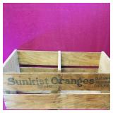 Sunkist Oranges Wooden Crate (Vintage)
