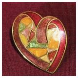 Small Heart Brooch (Vintage)