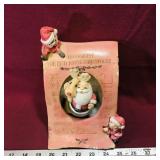 1986 Chalkware Musical Christmas Decoration
