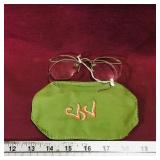 Pair Of Gold-Filled Eyeglasses & Case (Vintage)