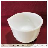 Glasbake Milk Glass Mixing Bowl (Vintage)