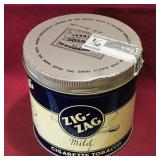 Zig-Zag Cigarette Tobacco Can (Vintage)