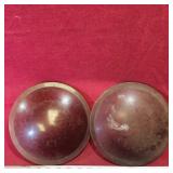 Pair Of Red Road Light Lens Covers (Vintage)