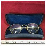 Pair Of Gold-Filled Eyeglasses & Case (Antique)