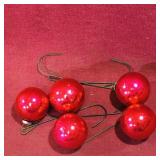 Set Of 5 Small Christmas Ornaments (Vintage)