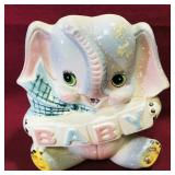 Ceramic Elephant Planter (Vintage)