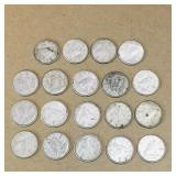 Lot Of 19 Silver 1960 Canadian 10 Cent Coins