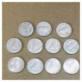 Lot Of 11 Silver 1963 Canadian 10 Cent Coins