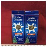 2 Boxes Of Icicles Christmas Decorations (Vintage)