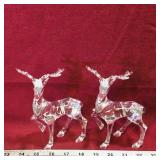 Pair Of Reindeer Christmas Decorations