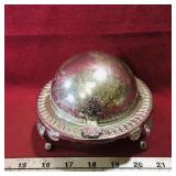 Silver-Plate Dish Holder & Dish (Vintage)
