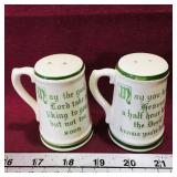 Ceramic Beer Stein Salt & Pepper Shakers (Vintage)