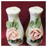 Pair Of Ceramic Salt & Pepper Shakers (Vintage)