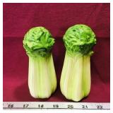Ceramic Celery Salt & Pepper Shakers (Vintage)