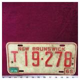 1969 New Brunswick License Plate