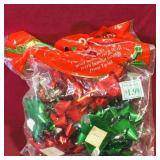 Bag Of Christmas Bow Decorations (Vintage)