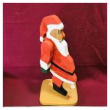 Painted Wooden Santa Claus Decoration
